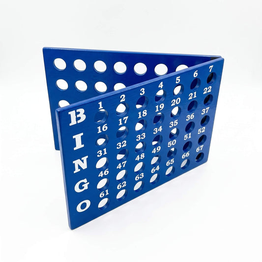 Tablero de control plegable para bingo en madera MDF color azul rey