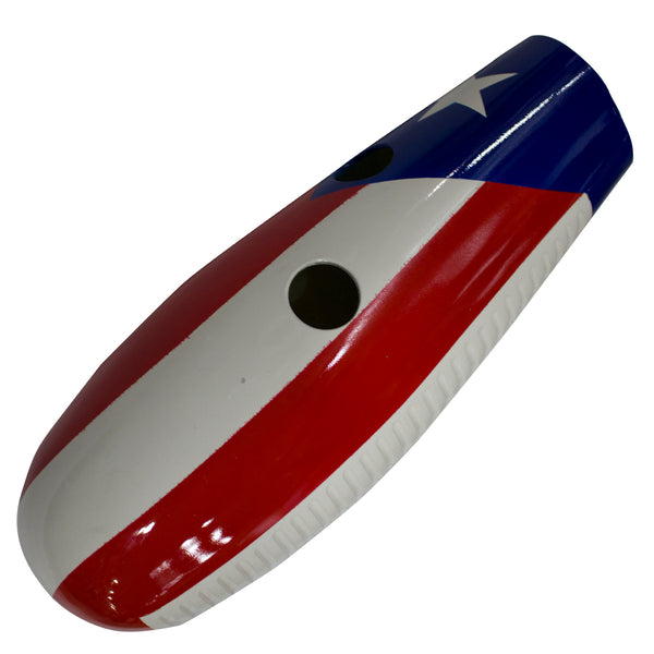 Güiro Salsero Grande Fibra de Vidrio de Lujo + Rascador