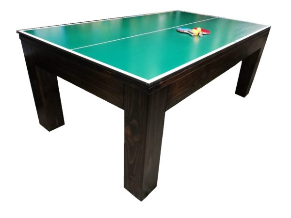 Mesa Comedor Multijuegos 3 en 1 Nacional Billar Pool, Ping Pong y Comedor