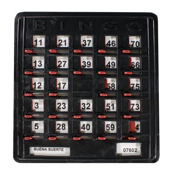 Tabla Plástica Para Bingo Profesional Código Barras