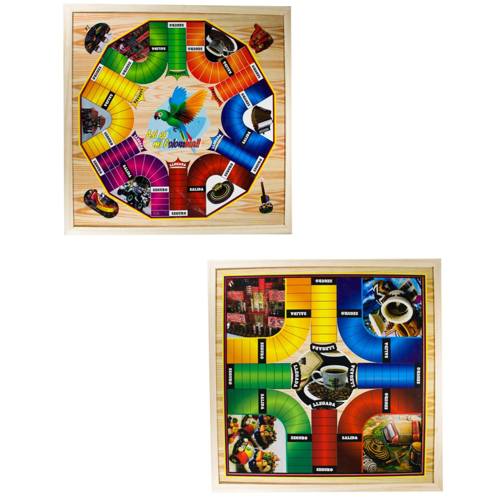 Parqués Magnético 6 x 4 Puestos en Madera de Pino