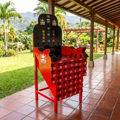 Juego De Sapo Grande Tradicional En Madera Maciza 170x84cm - Billares Excalibur