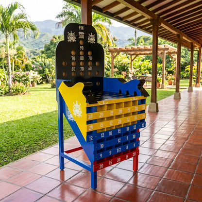Juego De Sapo Grande Tradicional En Madera Maciza 170x84cm - Billares Excalibur