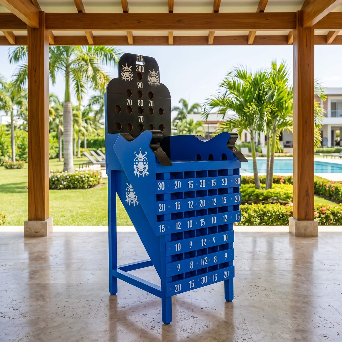Juego De Sapo Mediano Sencillo En Madera Maciza 160x70cm - Billares Excalibur