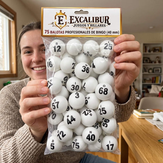 Juego De Bingo Profesional Con Balotera Metálica, Tablero En Madera Y 20 Tablas Plásticas De Colores