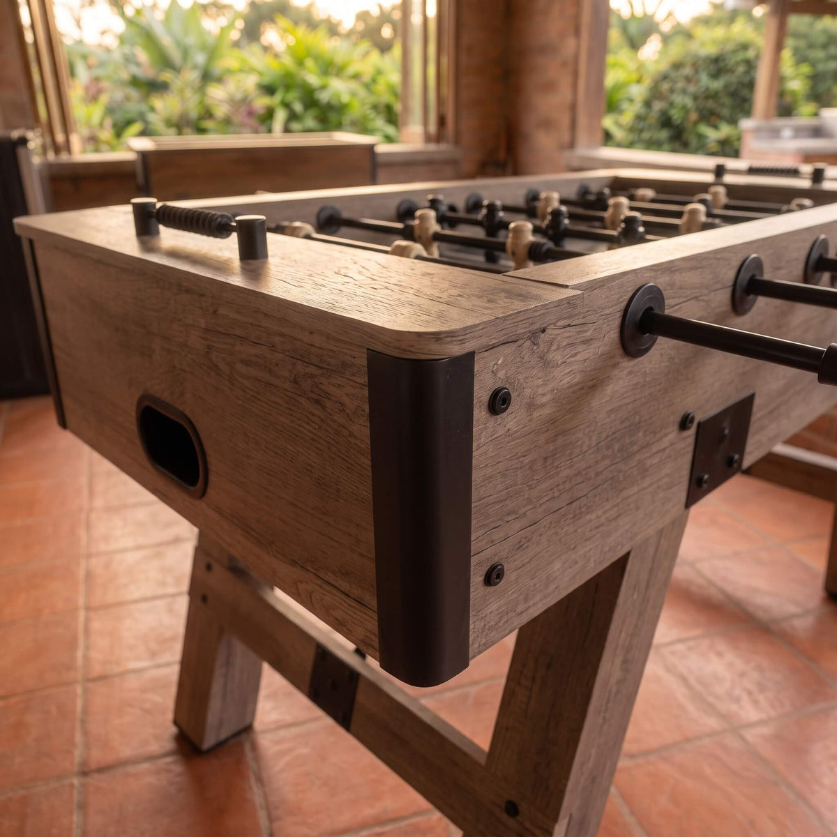 Mesa de Futbolín Rústico 55 Pulgadas Madera Roble Brookdale |  Excalibur Juegos y Billares - Default Title