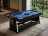 Mesa multijuegos 4 en 1 importada en modo billar pool con paño azul rey y accesorios