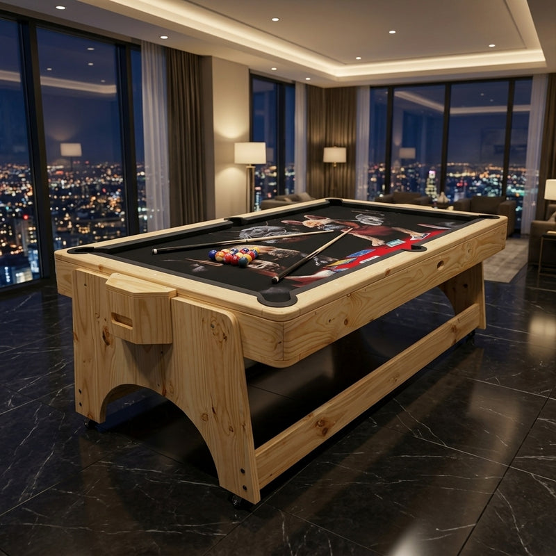 Mesa Multijuegos 2 en 1 Premium Excalibur Billar Pool - Air Hockey