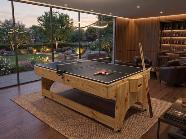 Mesa Multijuegos 4 en 1 Premium Excalibur Billar Pool - Air Hockey
