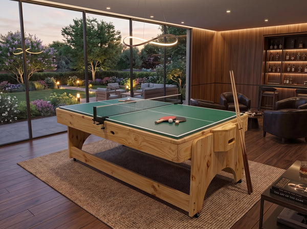 Mesa Multijuegos 4 en 1 Premium Excalibur Billar Pool - Air Hockey