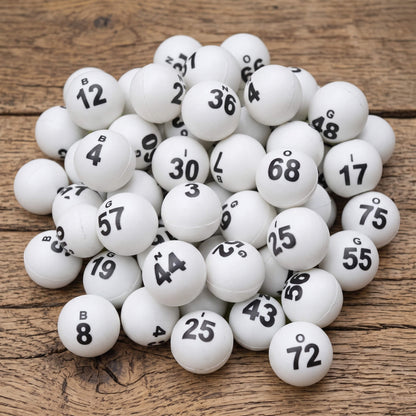 Balotas Plásticas Para Bingo 40mm – Set x75 Tampografía Profesional Excalibur