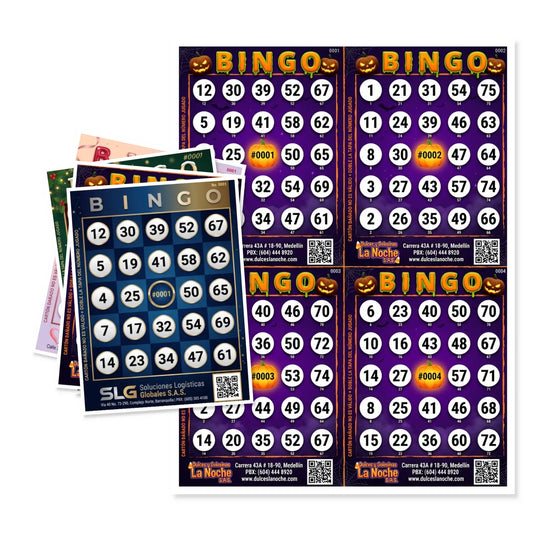 Tablas de Bingo en PDF Imprimibles Personalizadas | Excalibur - 200 Cartones