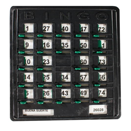Tabla Plástica Para Bingo Profesional Código Barras