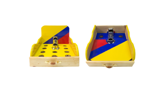 Juego de Rana  Portátil Bogotana de Lujo en pino
